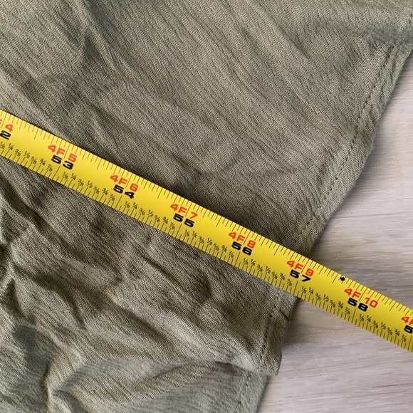 Lulu's Much Obliged Washed Olive Green Wrap Maxi Dress Size L - Picture 6 of 12